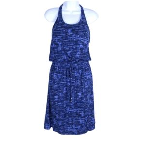 Athleta Ariel Venice Blue and Black Dress, S